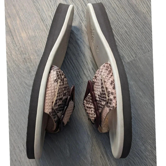 Ancient Greek Sandals Aglaia Slide in Snake Effect - Picture 6 of 8